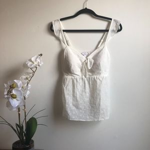 Bow Front Baby Doll Tank Top